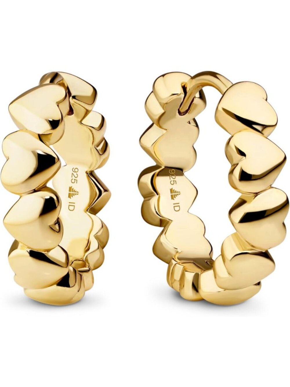 Gold/Rhodium Plated 925 Sterling Silver Earrings - Hoop, Huggie, Stud & Drop